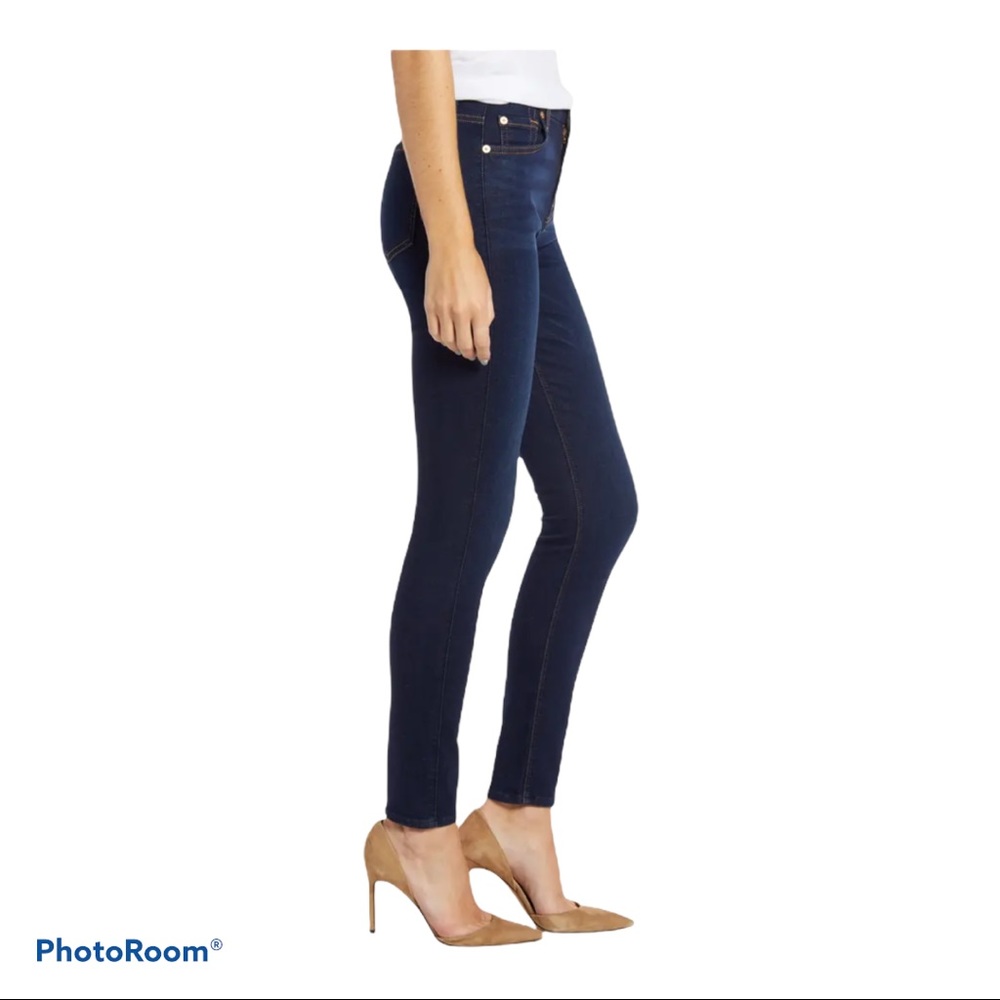 7 FOR ALL MANKIND Slim Illusion High Waist Ankle Skinny Jeans | NWOT | Norstrom - Picture 4 of 11